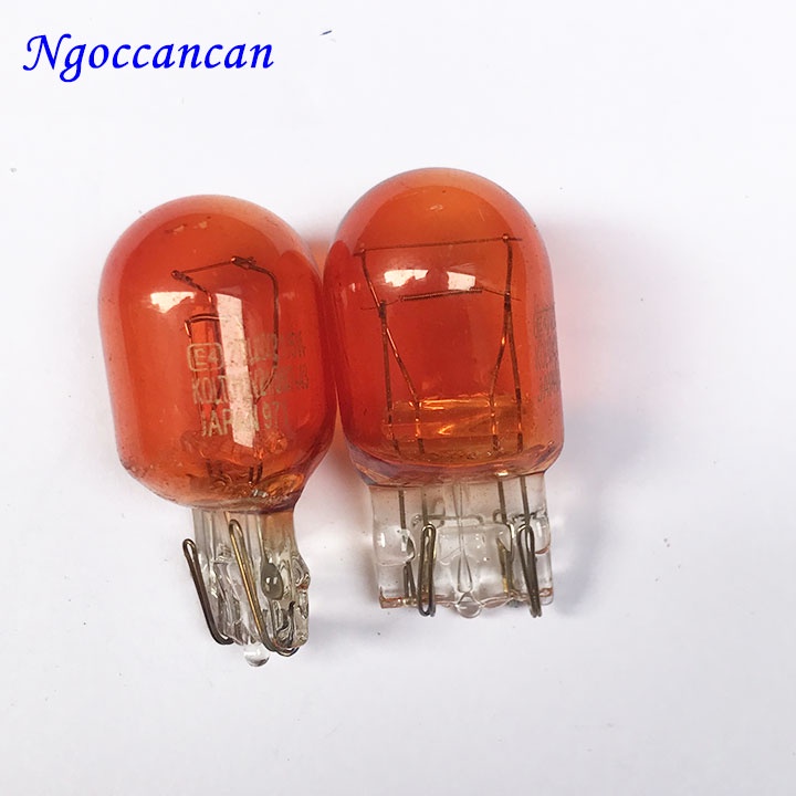 Combo 2 Bóng Đèn Xi Nhan Ô Tô T20 Đui Cắm 12V 21/5W Màu Vàng 2 tóc