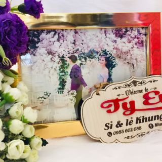 Set  khung ảnh trang trí tiệc cưới