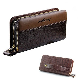 Ví dài cầm tay nam baellerry phong cách Hàn Quốc, Ví Cầm Tay Nam Nữ (2 Ngăn Vân Cá Sấu)