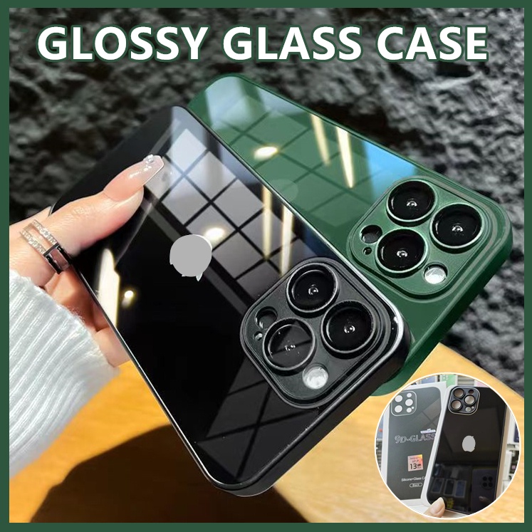 Ốp Điện Thoại Kính Cường Lực 9D Sang Trọng Bảo Vệ camera Sau Cho iPhone 13 12 11 Pro Max 13 Pro 12 14 Pro Max