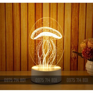 Thanh lý Đèn ngủ led 3D đổi 2 màu