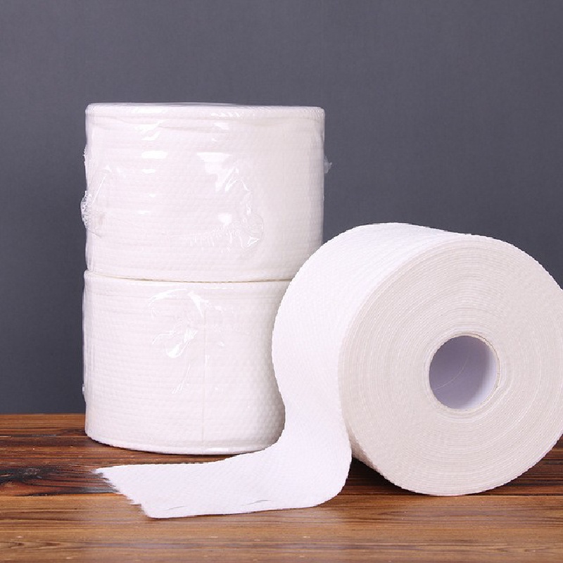 Khăn Mặt Cuộn Có Thể Lau Khô, Lau Ướt, Tẩy Trang - Giấy Cuộn Lau Mặt Dùng Một Lần Tiện Dụng