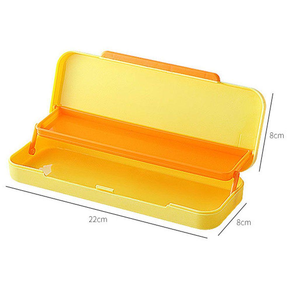PEWANY Túi Đựng Bút Hai Lớp Màu Đất Chống Nước Sức Chứa Lớn Ốp