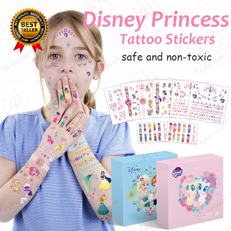 Sticker dán móng / Sticker tattoo họa tiết hoạt hình dễ thương cho bé