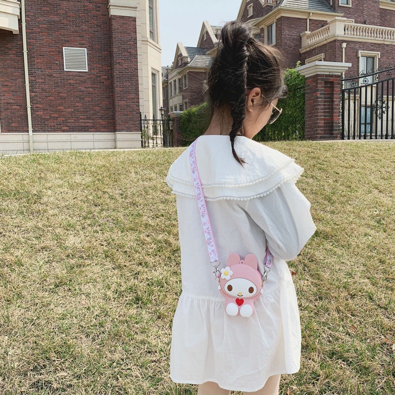 Hàng Mới Về Mới Túi Đeo Chéo Mini Bằng Silicon Họa Tiết Hoạt Hình Phong Cách Phương Tây Dễ Thương Cho