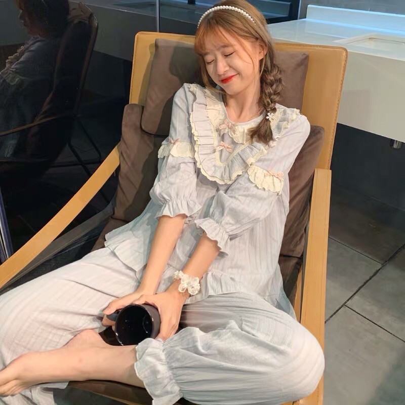 BỘ NGỦ CÔNG CHÚA NƠ BÈO CUTE QCCC | BigBuy360 - bigbuy360.vn