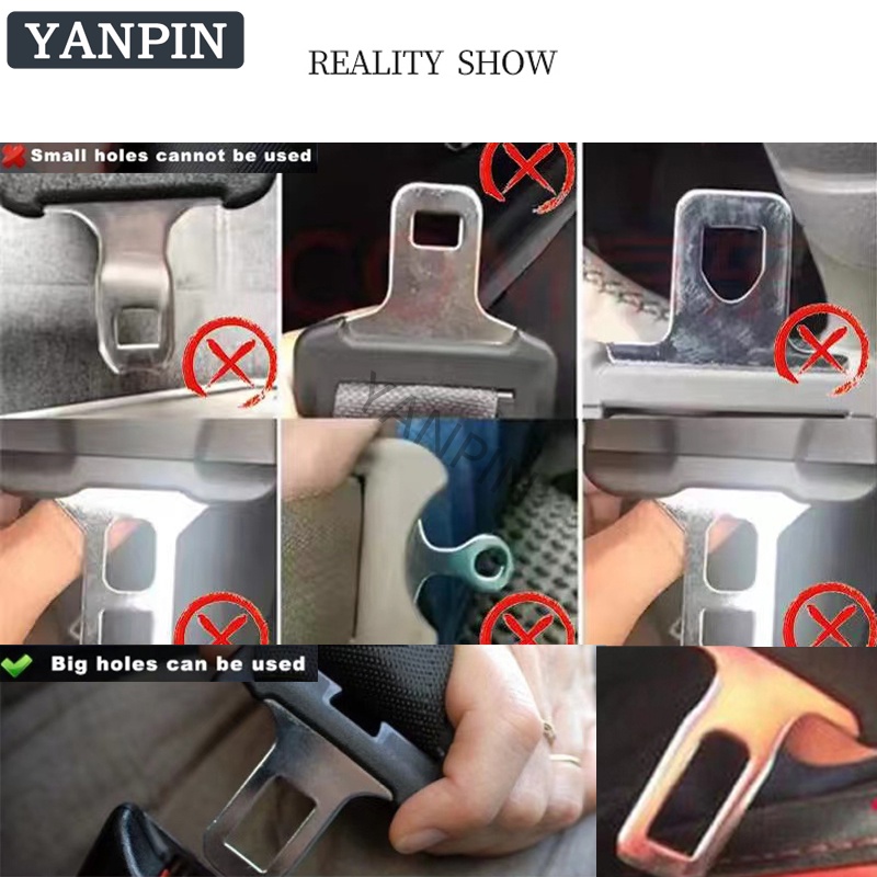 For Mazda Chốt Khóa Dây Đai An Toàn Giảm Thanh Trang Trí Nội Thất Xe Hơi Familia Vantrend 323 E2000 Biante RX 7 Mazda 2 Mazda 3  Mazda 5  Mazda 6 CX3 CX5 CX8 CX9 BT50 RX7 RX8 Fighter Premacy
