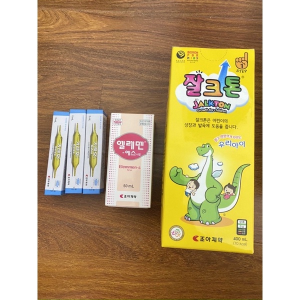 Set sản phẩm siro vitamin Khủng long Jalkton cho bé từ sơ sinh 400ml - Hàn Quốc