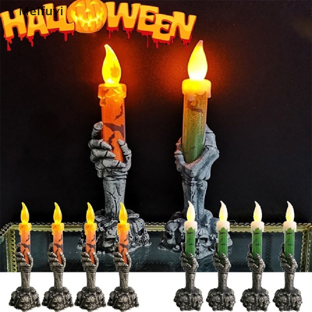 Giá Đỡ Đèn Hình Đầu Lâu Độc Đáo Trang Trí Tiệc Halloween
