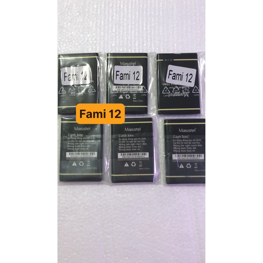 Pin Fami 12 - masstel /1000mAh