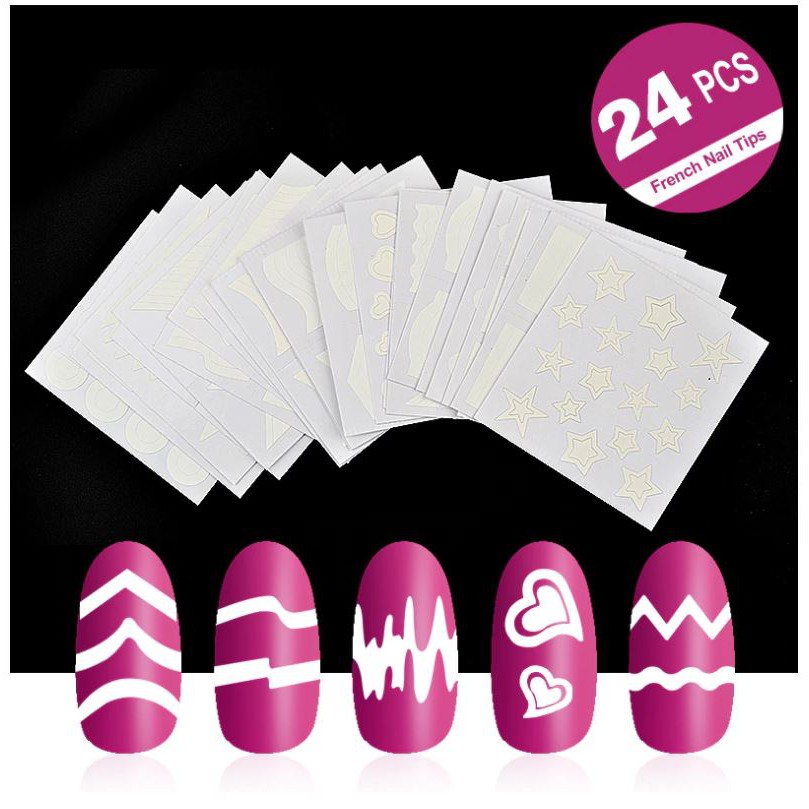 SET 24 Tấm Phen Dán Trang Tri Móng