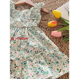 Váy hoa bé gái Cotton A02