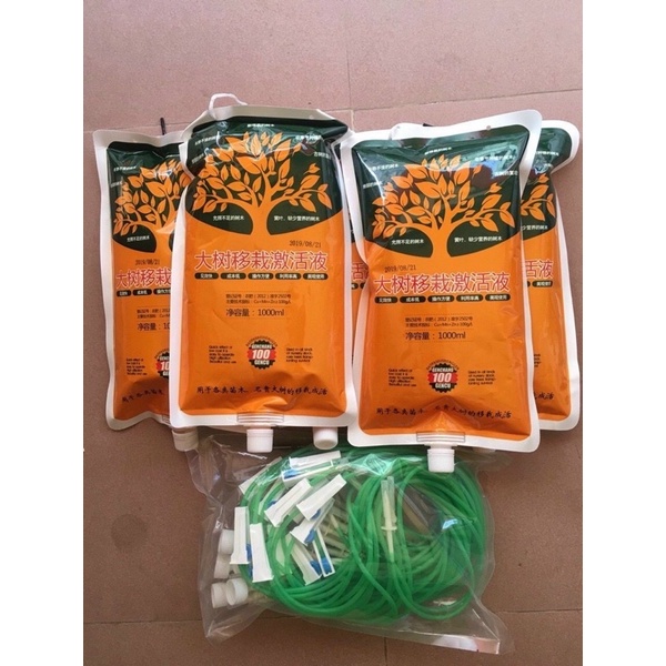 1 thùng 15 gói dịch truyền cho cây 1 lít màu cam