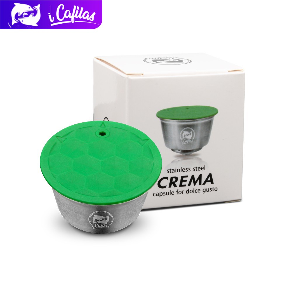 ICafilas Dolce Gusto Bộ lọc cà phê Capsule Pod Crema Thép không gỉ Dolci Gusto