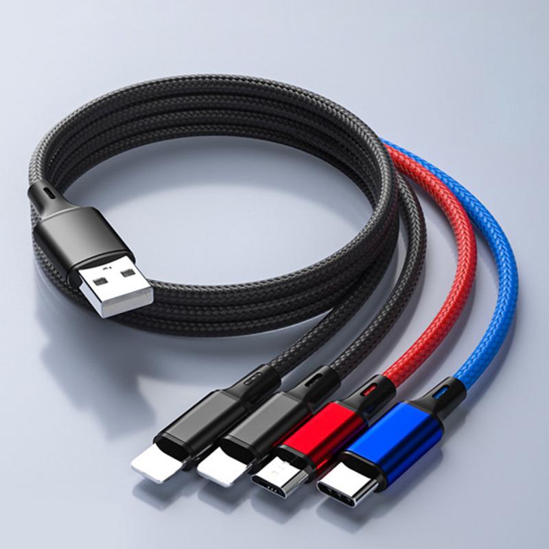 Dây cáp sạc nhanh HDOORLINK 4 trong 1 USB Type C cho điện thoại/ máy tính bảng tiện dụng