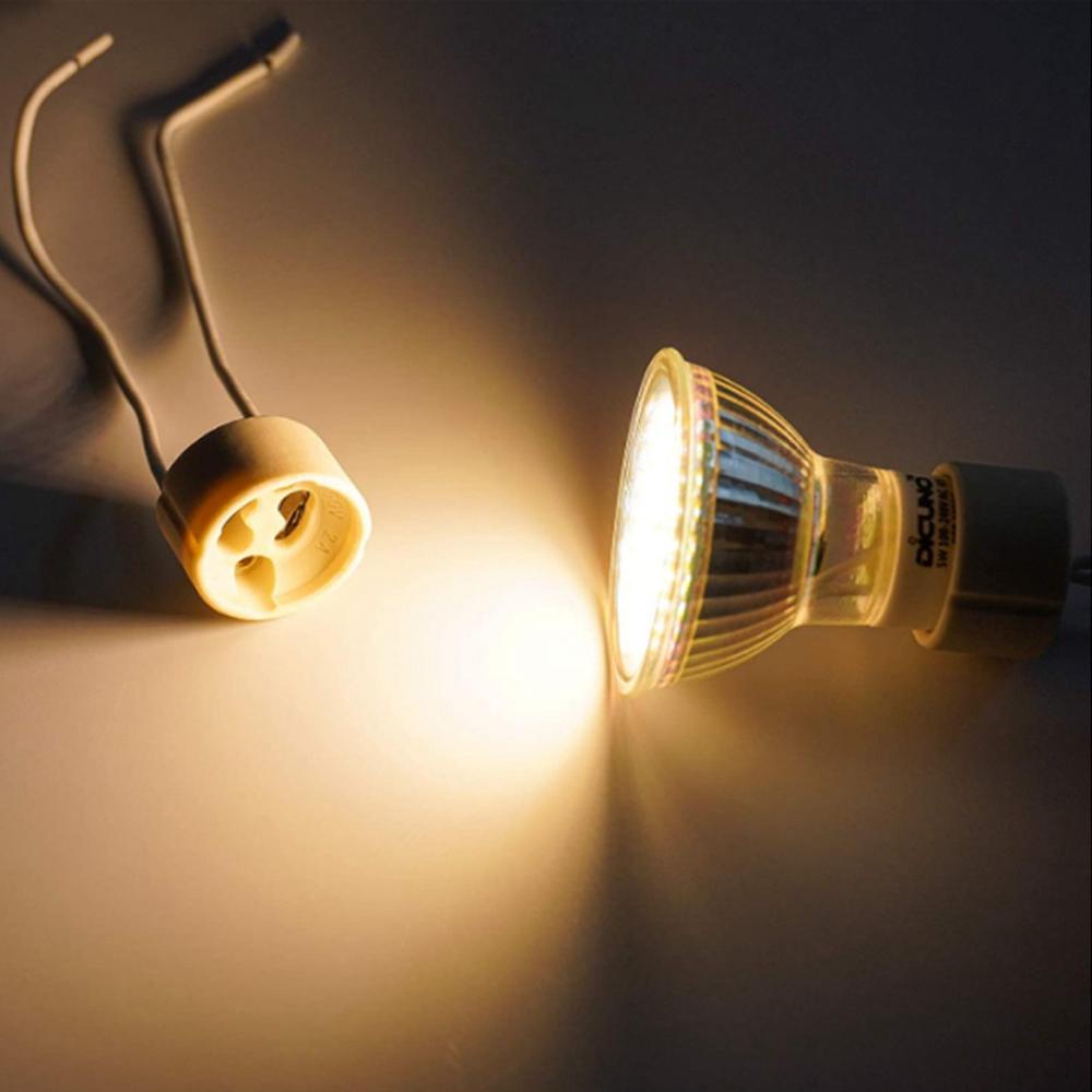 Giắc Chuyển Đổi Đế Đèn LED GU10 Dây Silicon Halogen