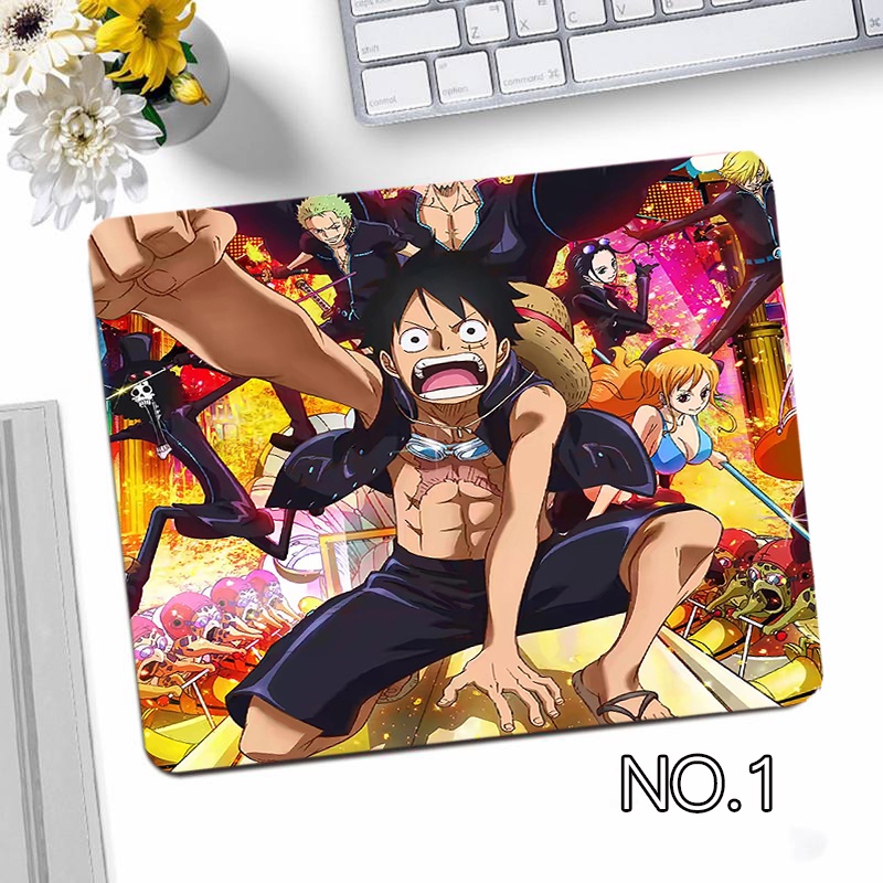 Miếng Lót Chuột Chống Trượt In Hình Anime One Piece Độc Đáo