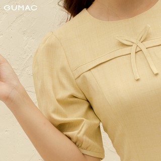 Đầm cổ tròn đính nơ DA1093 GUMAC
