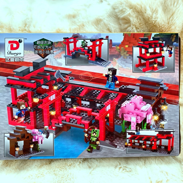 Đồ Chơi Lắp Ghép Xếp Hình Minecraft Xếp Tường Thành Bảo Vệ 927A-427 mảnh