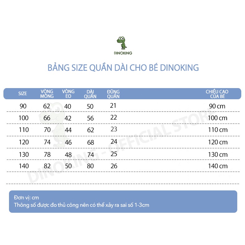 Quần thu đông bé trai DINOKING Quần dài cho bé xuất dư chất thun cotton mềm mịn họa tiết oto cho trẻ em 2 - 8 tuổi QD02