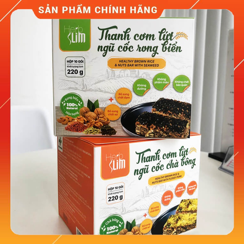 [Herbslim Chính Hãng ] Thanh cơm lứt ngũ cốc Herbslim | BigBuy360 - bigbuy360.vn