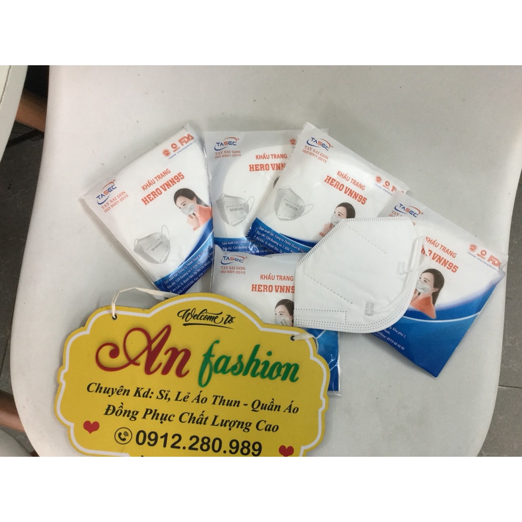 Khẩu Trang Sài Gòn HERO VNN95 Chống Bụi Cao Cấp - 1 bịch 5 cái _ Hình Chụp Thật