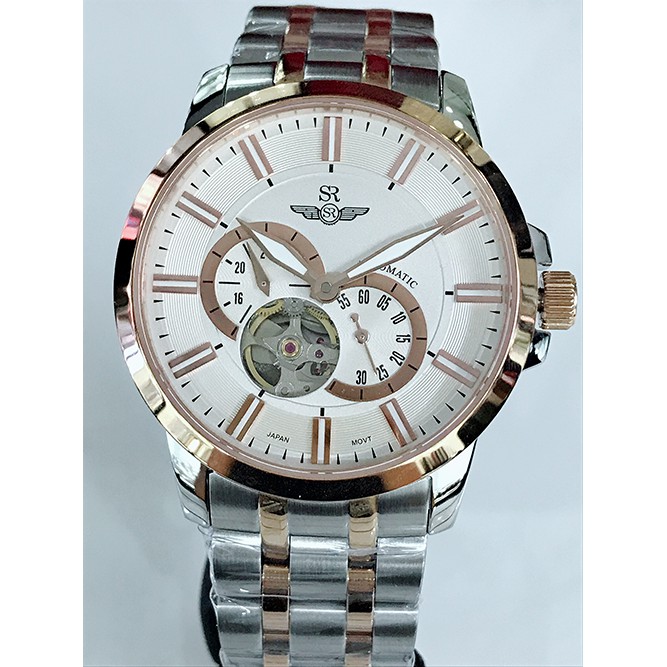 Đồng hồ Nam SRWATCH Automatic ( cơ ) Open Heart SG8871.1302 mặt kính sapphire , chống nước , chống trầy , Bảo Hành 12 TH