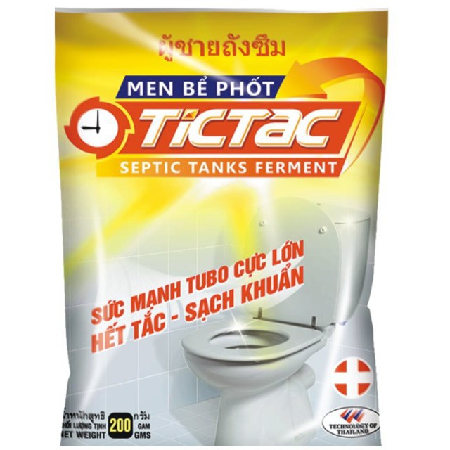 Men bể phốt TICTAC vi sinh ứng dụng (sử lý bể phốt)