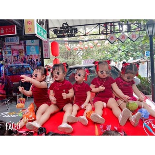 sườn xám nhung cho mẹ và bé