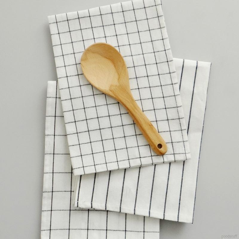 Set 2 Khăn Lau 100% Cotton In Họa Tiết Xinh Xắn
