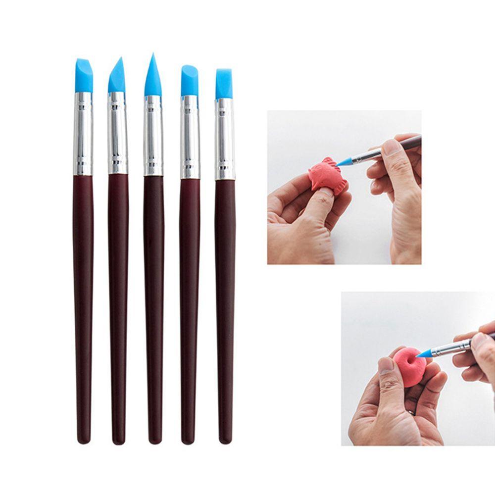 Bộ 33 Dụng Cụ Điêu Khắc Đất Sét / Đất Sét Bằng Silicon Cán Gỗ