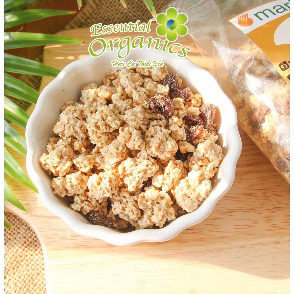 [Ngũ cốc ăn sáng cho Mẹ và Bé] Ngũ cốc giòn trái cây hữu cơ Muesli Crunchy Markal 375g date 1/9/2023