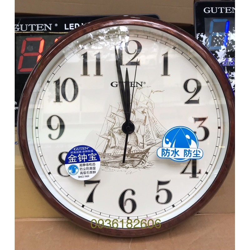 ĐỒNG HỒ TREO TƯỜNG GUTEN CHỊU NƯỚC