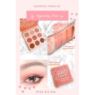 Bảng phấn mắt Colourpop Coast to Coral 9ô SALE 40% !!