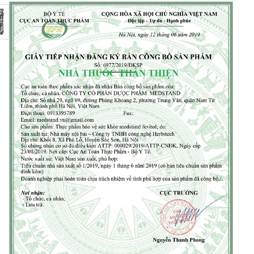 MEDSTAND FEVITOL -  Bổ sung sắt cho bà bầu, acid folic cho cơ thể, hỗ trợ giảm tình trạng thiếu máu do thiếu sắt (20 viê