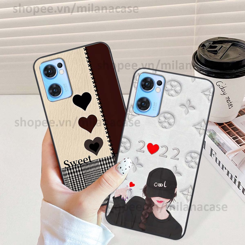 Ốp Oppo Reno7 / Reno7 Z 5G / Reno 7 hình trái tim be love tình yêu siêu đẹp, cá tính, thời trang
