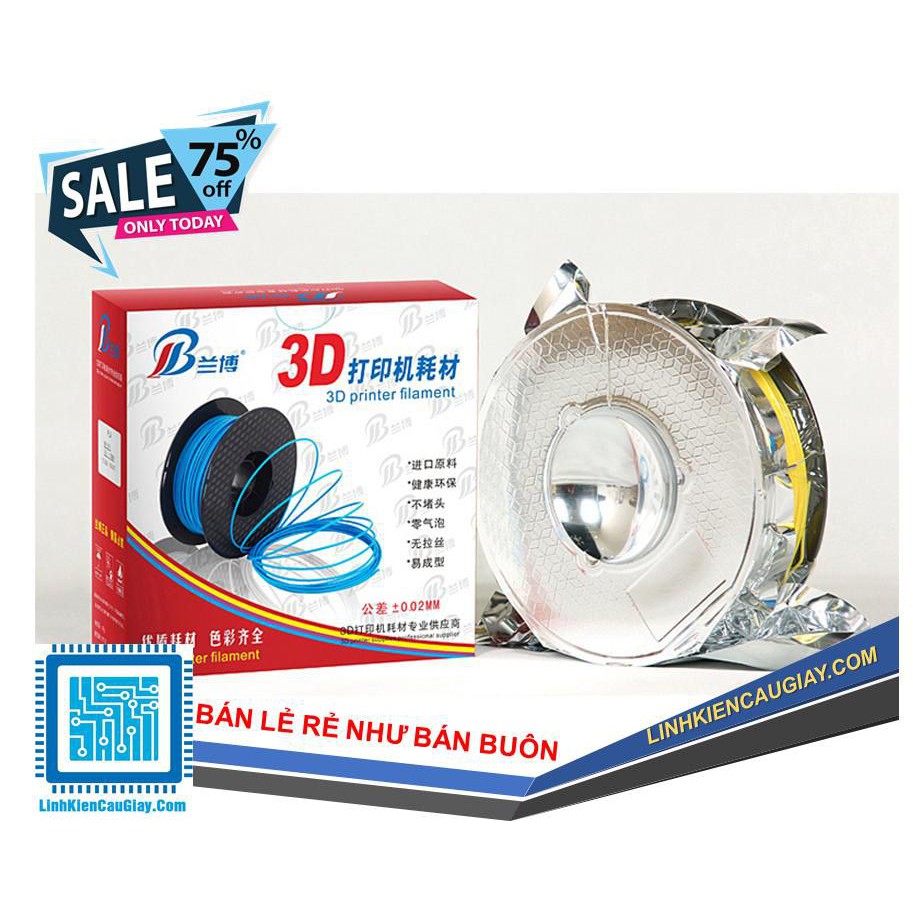 Nhựa in 3D PLA 1.75 Silk Color, giả kim loại 1Kg/cuộn