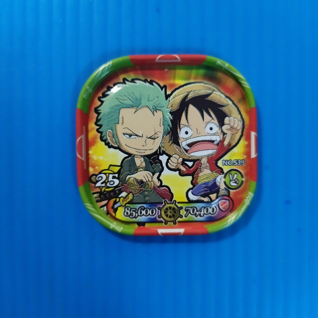 [Một Thẻ ] Thẻ bài toonies One Piece thẻ leng keng dạng chibi mũ rơm Luffy tổng hợp  - thẻ 2nd cũ ít (1)