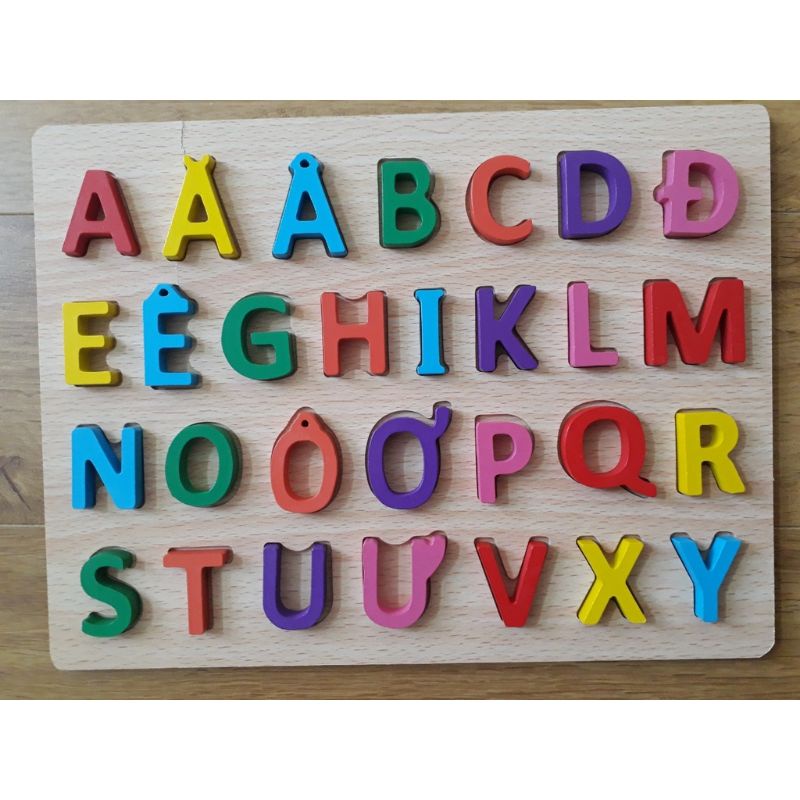 Bảng chữ cái gỗ,chữ số gỗ