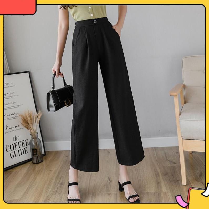 Quần ống rộng , Quần culottes đũi dáng dài siêu Hot xmtk404