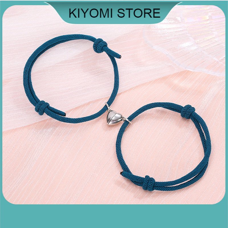 Vòng Tay Đôi Nam Châm Tình Yêu  Thiết Kế Đơn Giản Cho Cặp Đôi KIYOMI STORE