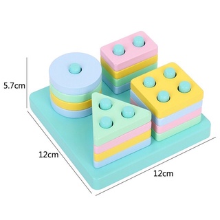 đồ chơi thả gỗ 4 trụ
