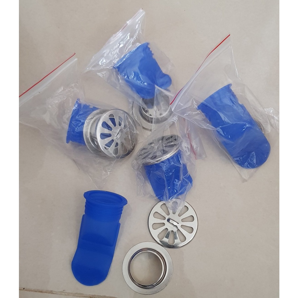 Combo 3 Bịt nắp cống Inox silicon chống mùi thoát sàn, ngăn trào ngược nhà tắm,ngăn côn trùng xâm nhập