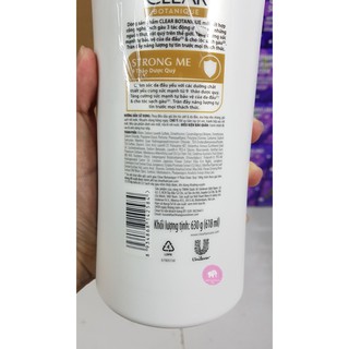 DẦU GỘI CLEAR THẢO DƯỢC 650GR