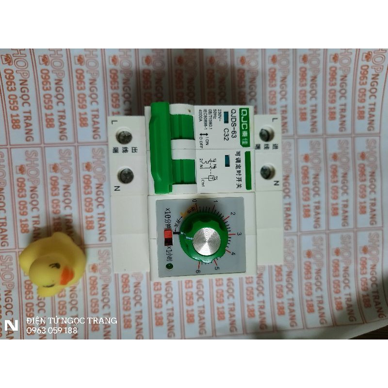 Aptomat Hẹn Giờ 60 phút 2 Pha C32A