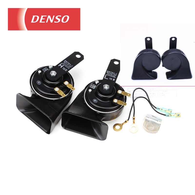 Còi Sên Ô Tô Chống Nước DENSO 12V Âm Thanh Rõ, 2 Jack Cho Ô Tô Từ 4 Chỗ Đến 16 Chỗ - Còi Sên DENSO Chính Hãng