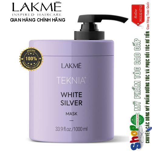 Kem Hấp Giữ Bóng Cho Tóc Rất Sáng Hoặc Bạc Lakme Teknia Ultra Clair 1000ml