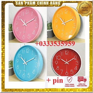 Đồng hồ treo tường quartz cao cấp kim trôi