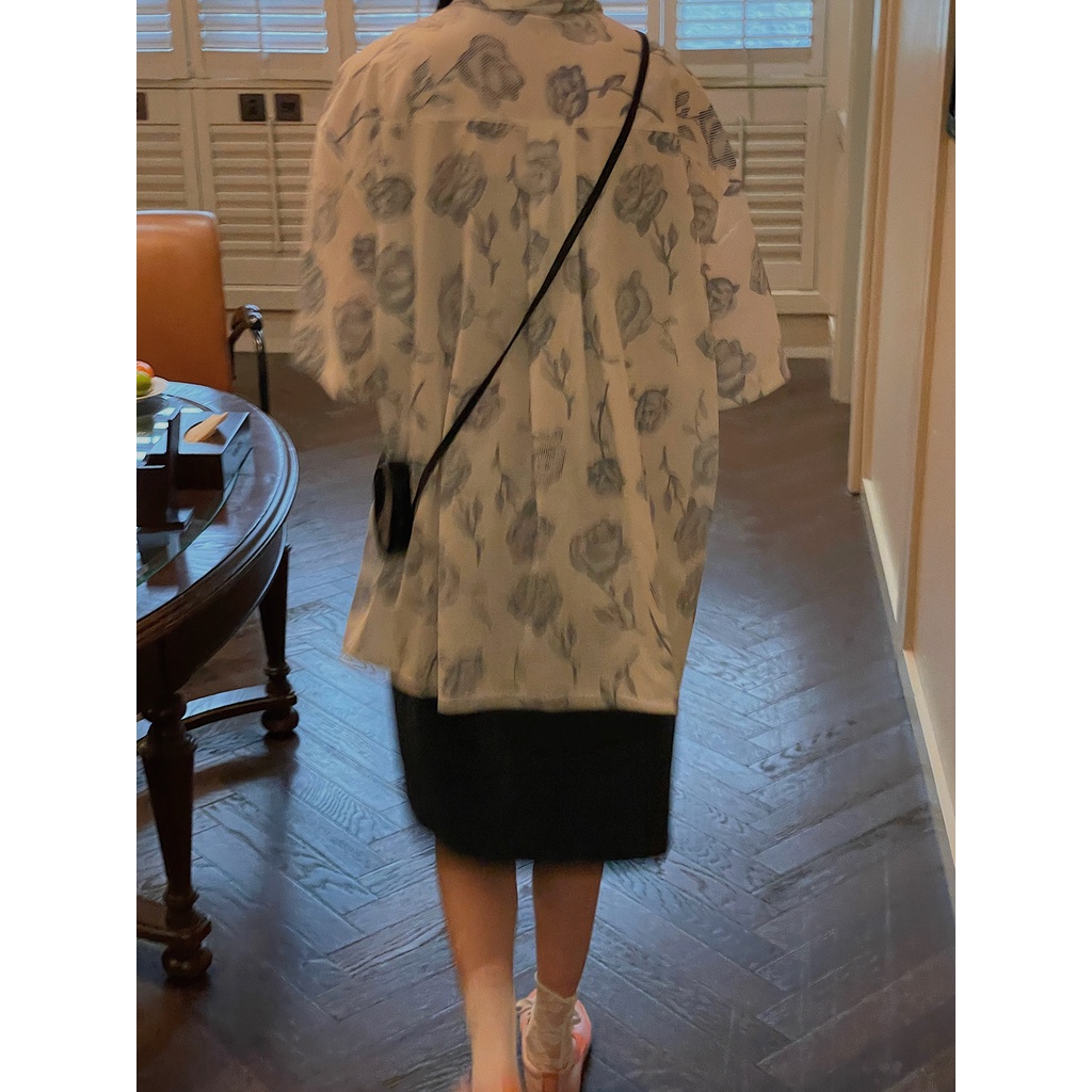 NRVP Áo Sơ Mi Dáng Rộng Thời Trang Hàn Quốc Cá Tính Cho Nữ