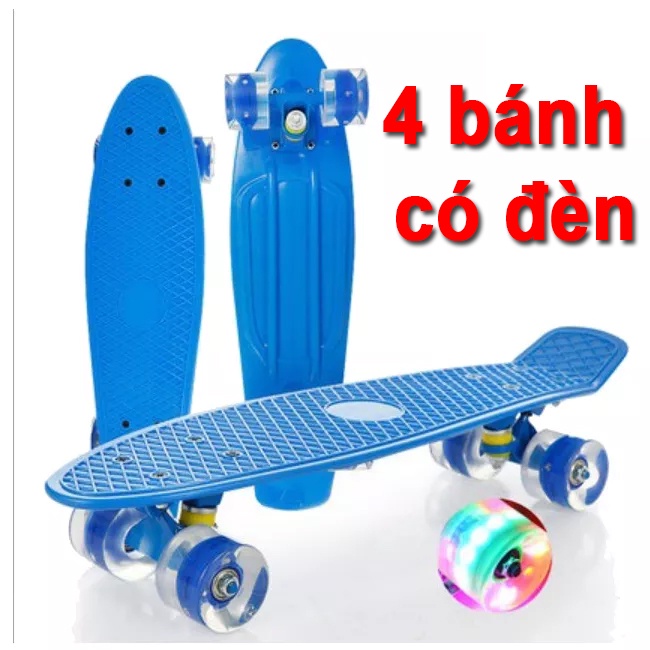 Ván trượt Skateboard Penny nhiều màu có bánh đèn led phát sáng